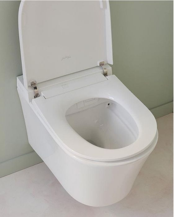 Комплект унитаза биде с инсталляцией Jacob Delafon Seine E34360-00 с сиденьем Микролифт и Белой глянцевой клавишей смыва