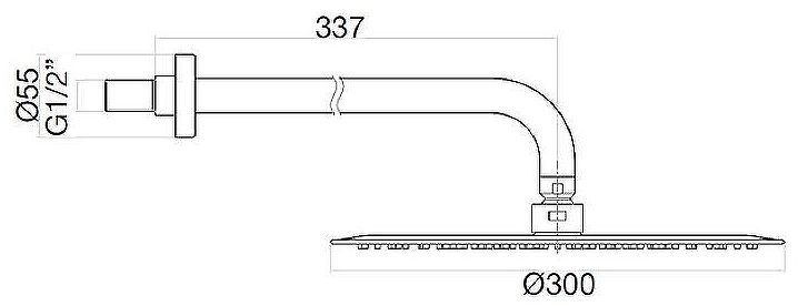Верхний душ Webert AC0841015 Хром Верхний душ Webert AC0841015 Хром