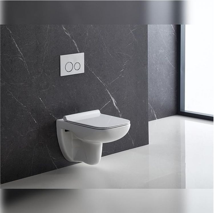 Унитаз Terminus Ното 04W50х35W подвесной цвет Белый с сиденьем Микролифт