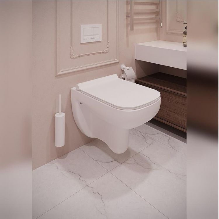 Унитаз Terminus Ното 04W50х35W подвесной цвет Белый с сиденьем Микролифт