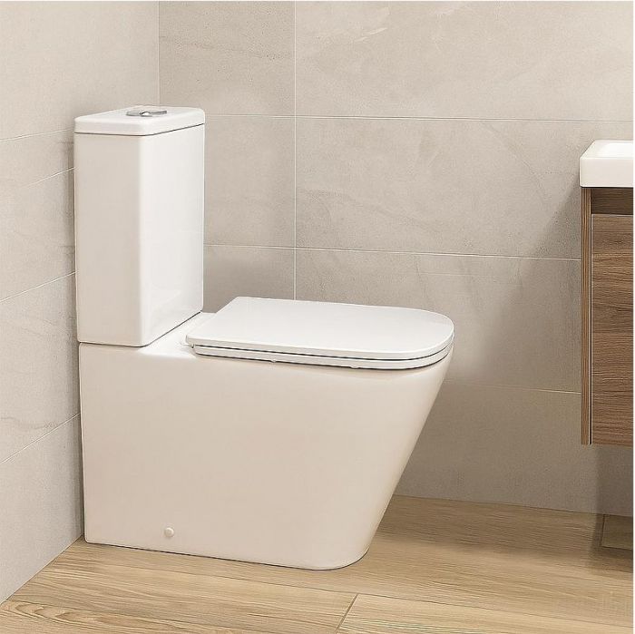 Унитаз компакт Azario Etereo Торнадо AZ-8203 цвет Белый с бачком и сиденьем Микролифт