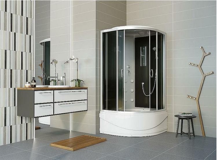 Душевая кабина Erlit Comfort 90х90 ER3509TPF-C4-RUS с гидромассажем