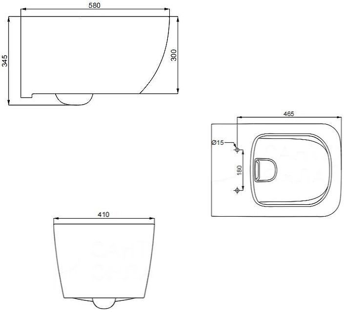 Унитаз SmartFlow Vigente SMF811-WH подвесной цвет Белый с сиденьем Микролифт