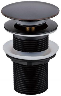 Донный клапан Boheme 612-B click-clack Черный