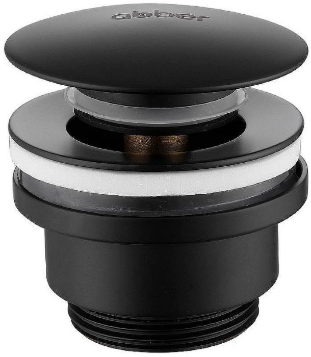 Донный клапан Abber AF0011B click-clack Черный матовый