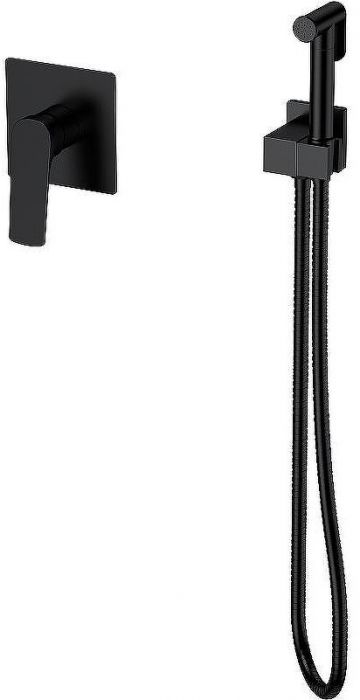 Гигиенический душ со смесителем Splenka S30.53.06 Черный матовый