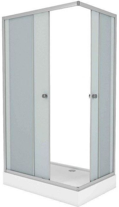Душевой уголок Niagara Eco 110х80 NG-118-14Q профиль Серебро стекло матовое