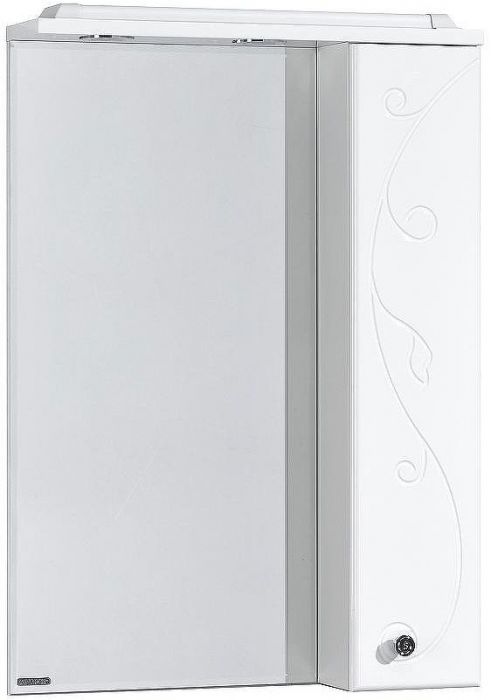 Зеркало со шкафом Aquaton Лиана 60 R 1A162702LL01R с подсветкой Белое