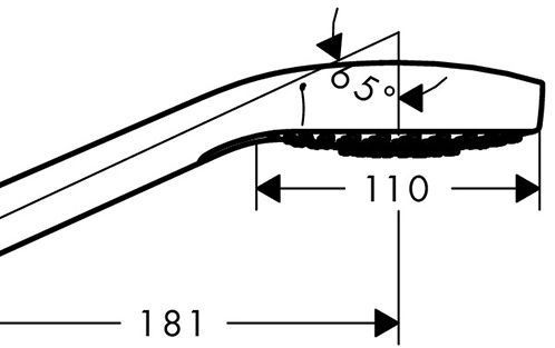 Hansgrohe Croma Select S Multi Ручной душ 11см, цвет: белый/хром