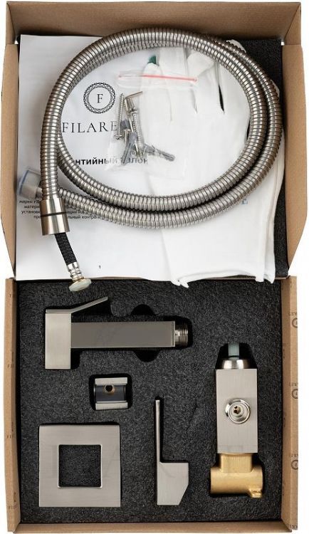 Гигиенический душ со смесителем FILARETE Fing FL101NK цвет Никель