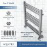 Водяной полотенцесушитель Aquatek Лира П7 500x600 AQ KP0760CH Хром