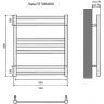 Водяной полотенцесушитель Aquatek Лира П7 500x600 AQ KP0760CH Хром