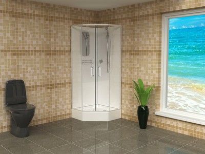 Душевая кабина RGW Andaman AN-057 90 см, профиль белый Душевая кабина RGW Andaman AN-057 90 см, профиль белый