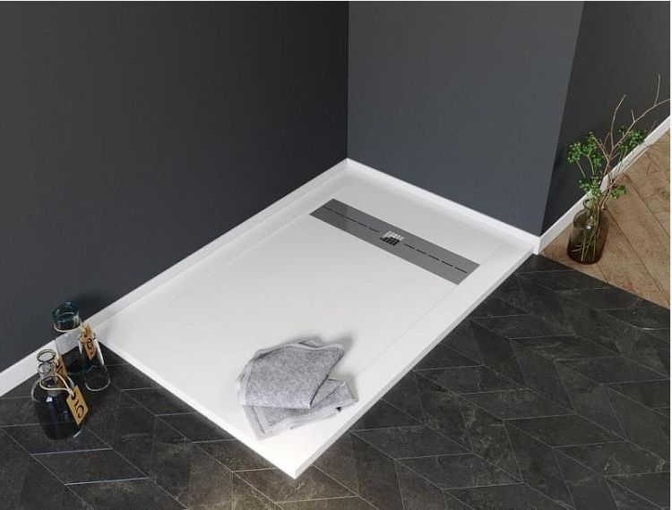 Душевой поддон из искусственного камня Aquanet Delight 140x80 255443 Белый