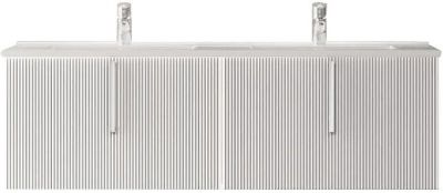 Тумба с раковиной SanVit Рольф W 120 krolfW120 подвесная Белый глянец