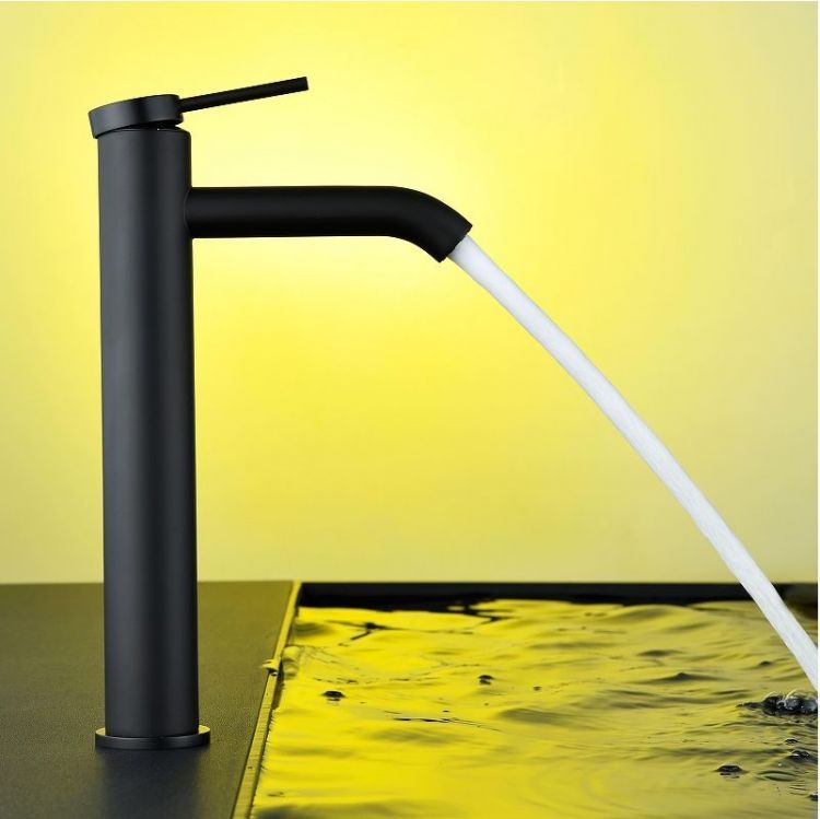 Смеситель для раковины Abelsberg Fluida ERF22003MB цвет Вулканический черный