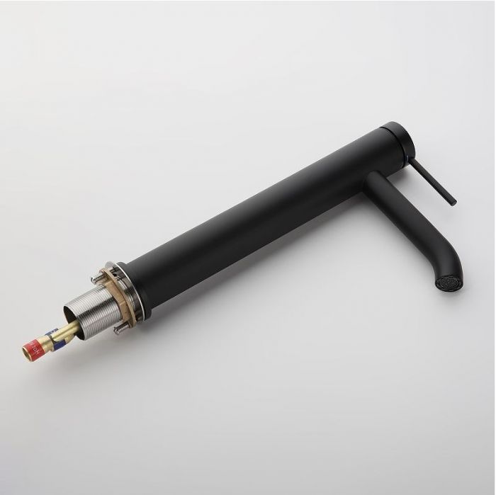 Смеситель для раковины Abelsberg Fluida ERF22003MB цвет Вулканический черный