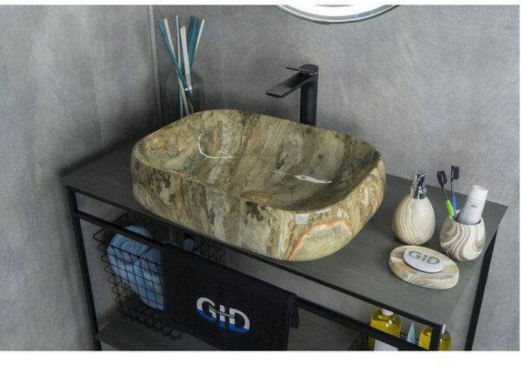 Раковина-чаша Gid Geometrico Mnc186 56 54423 цвет Под камень глянцевый