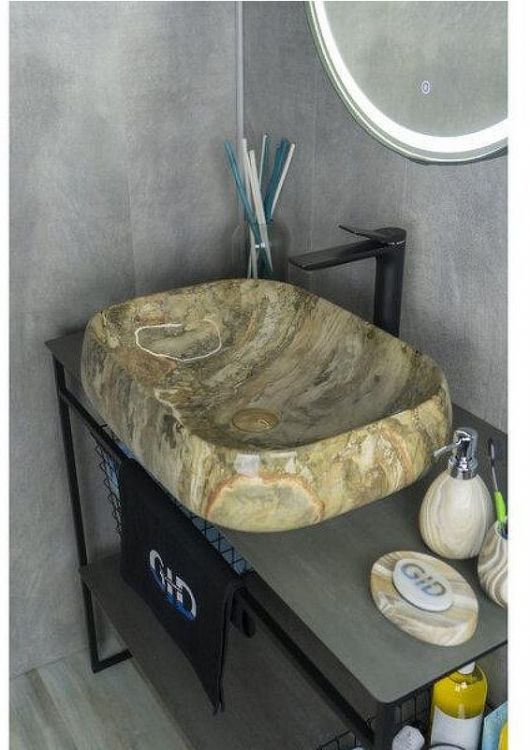 Раковина-чаша Gid Geometrico Mnc186 56 54423 цвет Под камень глянцевый