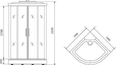 Душевая кабина Timo Eco TE-0701 Душевая кабина Timo Eco TE-0701