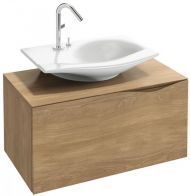 Тумба для ванной Jacob Delafon Stillness шириной 80 см с боковым расположением раковины, массив дуб [EB2002-P6]