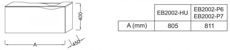 Тумба для ванной Jacob Delafon Stillness шириной 80 см с боковым расположением раковины, массив дуб [EB2002-P6]