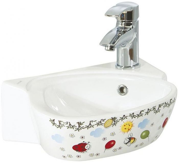 Раковина Creavit Cocuk 38 CK035-00CB00E-FF00 детская Белая с декором