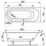 Акриловая ванна Vagnerplast Kasandra 140x70 VPBA147KAS2X-04 без гидромассажа Акриловая ванна Vagnerplast Kasandra 140x70 VPBA147KAS2X-04 без гидромассажа