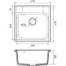 Кухонная мойка GranFest Quarz GF-Z48 Черная