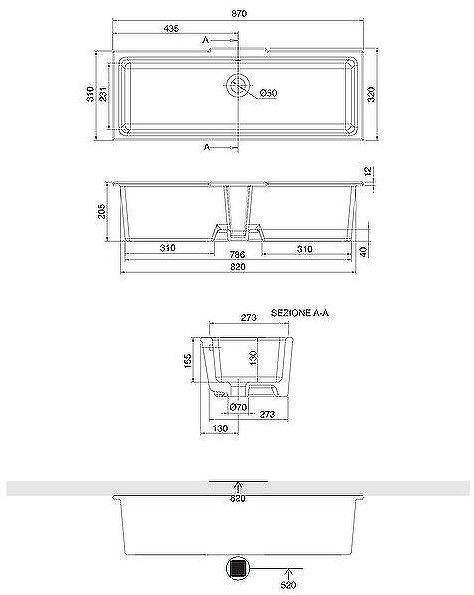 Раковина Scarabeo Gaia-Tech-Miky 87 8092 Белая