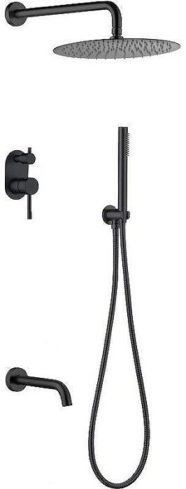 Душевая система Boheme Uno 464-2-B Черная