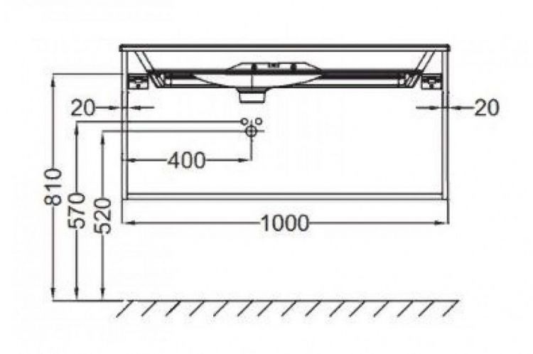 Тумба под раковину Jacob Delafon Nouvelle Vague 100 см EB3032-NR2 коричневая кожа