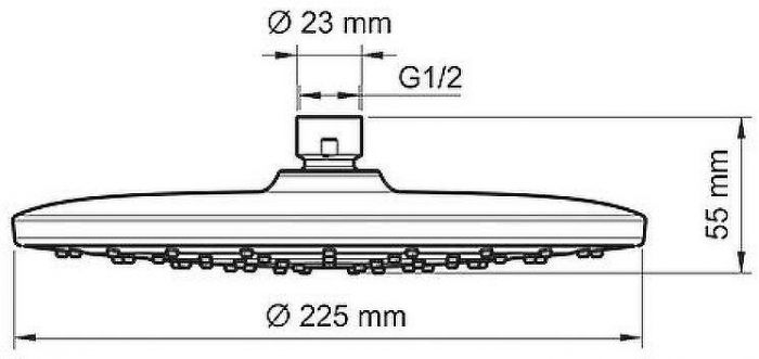 Душевая система WasserKRAFT Elbe A177471 Черная матовая