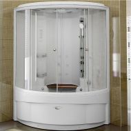 Душевой бокс Radomir Даниэла 1 140x140 1-04-1-0-4-0740 с баней профиль Белый стекло прозрачное