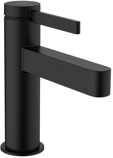 Hansgrohe Finoris Смеситель для раковины, на 1 отв., с донным клапаном, цвет: черный матовый