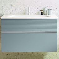 Тумба с раковиной Burgbad Fiumo 120 SFXN122F3957FOT55G0223C0001*1 подвесная Eisblau Softmatt