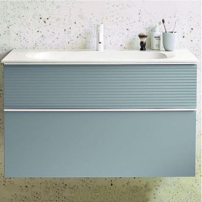 Тумба с раковиной Burgbad Fiumo 120 SFXN122F3957FOT55G0223C0001*1 подвесная Eisblau Softmatt