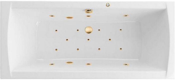 Акриловая ванна Excellent Aquaria Lux 180x80 WAEX.AQU18.RELAX.GL с гидромассажем