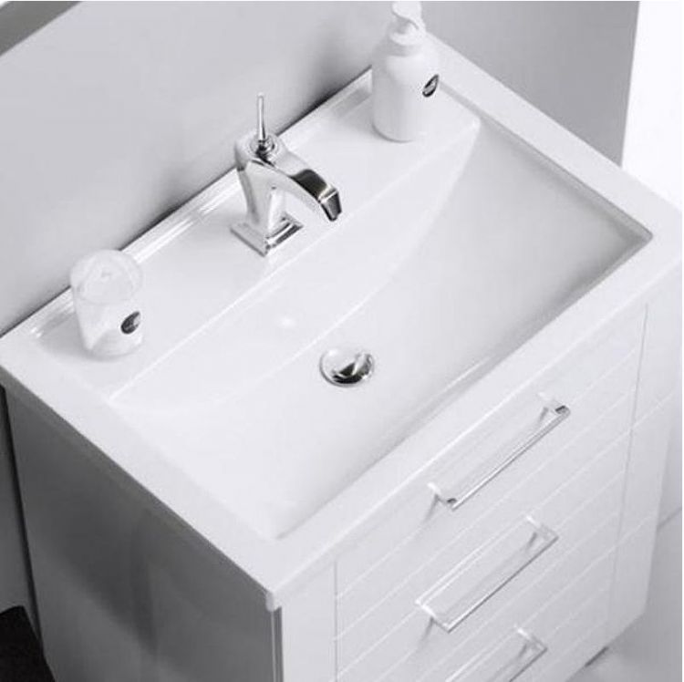 Тумба под раковину Aqwella Манчестер 70 MAN01073 Белый глянец