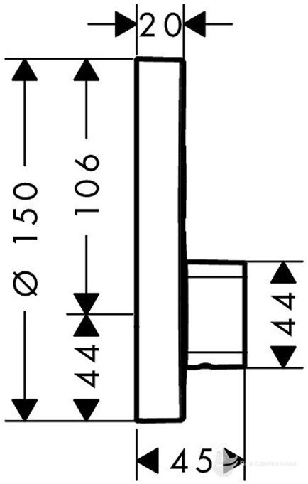 Hansgrohe Pura Vida Смеситель ShowerSelect S, для 2 потребителей, СМ, внешняя часть, цвет: хром