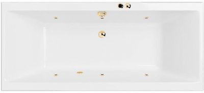 Акриловая ванна Excellent Pryzmat Slim 160x75 WAEX.PRY16S.SOFT.GL с гидромассажем