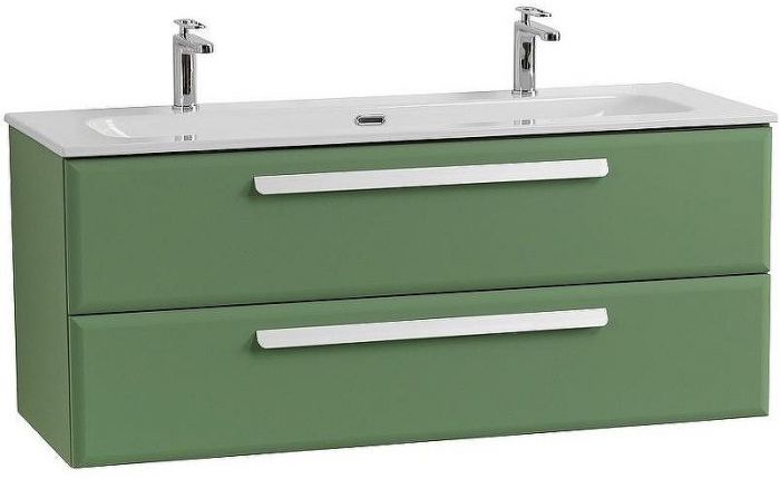Тумба под раковину Cezares Eco-Cer-N 120 ECO-CER-N-1200-2C-SO-PS-P подвесная Фисташковый Софт без ручек
