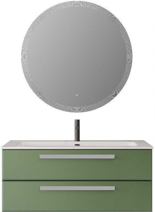 Тумба под раковину Cezares Eco-Cer-N 120 ECO-CER-N-1200-2C-SO-PS-P подвесная Фисташковый Софт без ручек
