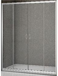 Душевая дверь Good Door Latte WTW-TD-150-G-WE 150 профиль Белый стекло матовое