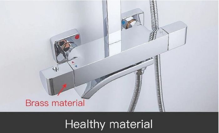 Душевая система Gappo G07 G2407-40 с термостатом Хром