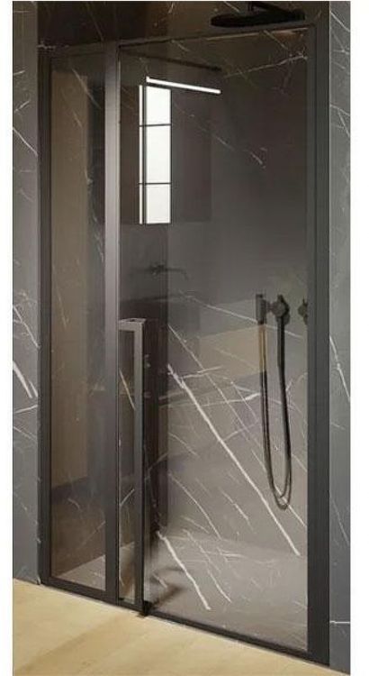 Душевая дверь Riho Lucid GD104 130 G005006121 (GD113B000) профиль Черный стекло прозрачное