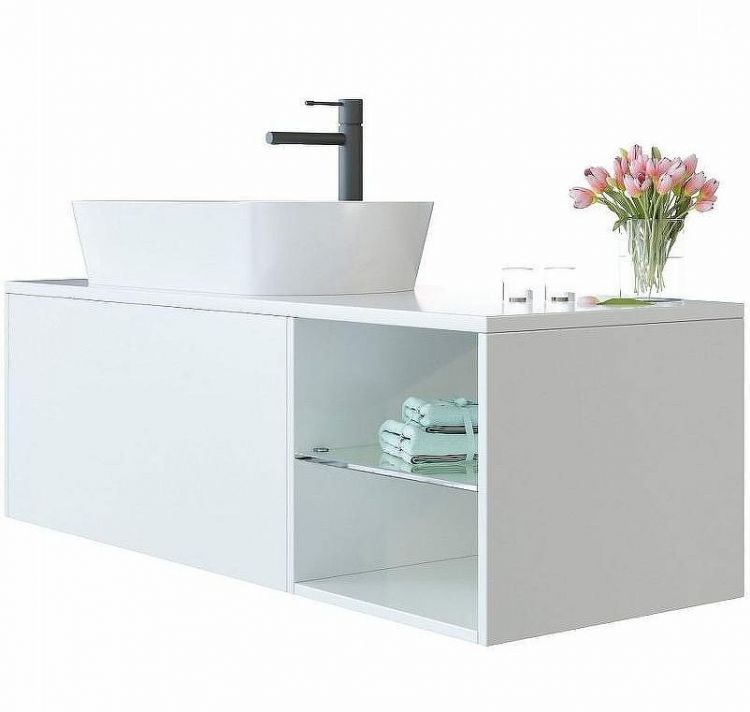 Тумба c раковиной SanVit Оскар 90 L koskar090L подвесная Белая