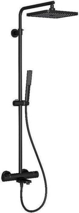 Душевая система Teska Galaxy DK3108 с термостатом Черный матовый