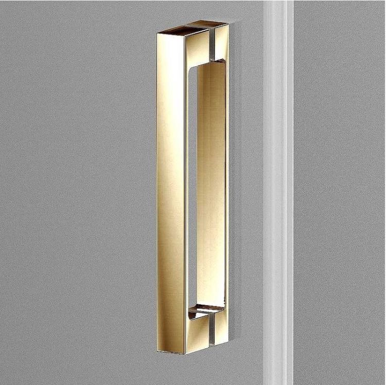 Душевая дверь Vincea Alpha 130 VDS-3AL130CLG профиль Брашированное золото стекло прозрачное