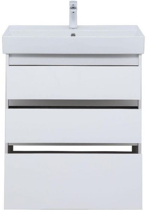 Тумба под раковину Aquanet Nova Lite 75 302472 Белый глянец